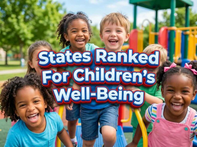 States Ranked For Children’s Well-Being