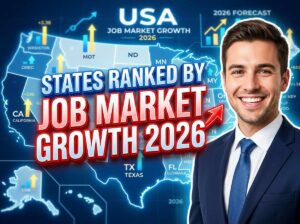 states ranked by job market growth