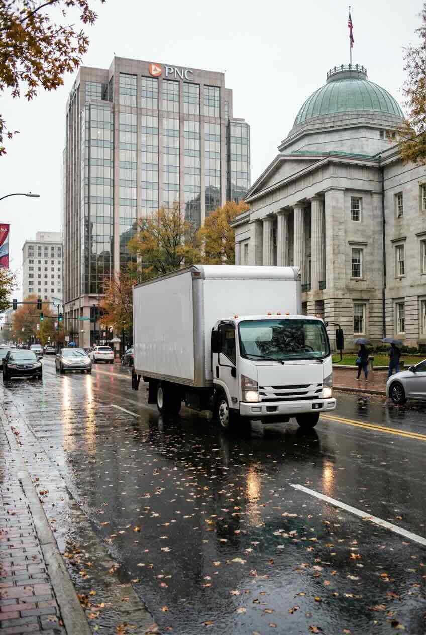 Coastal Moving Services crew loading a moving truck in Raleigh North Carolina