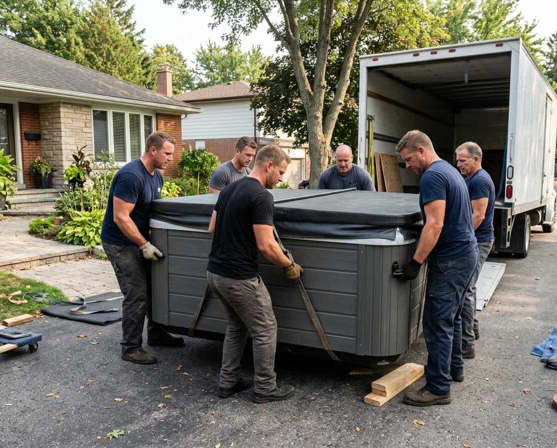 Hot tub moving from Delaware long distance specialist